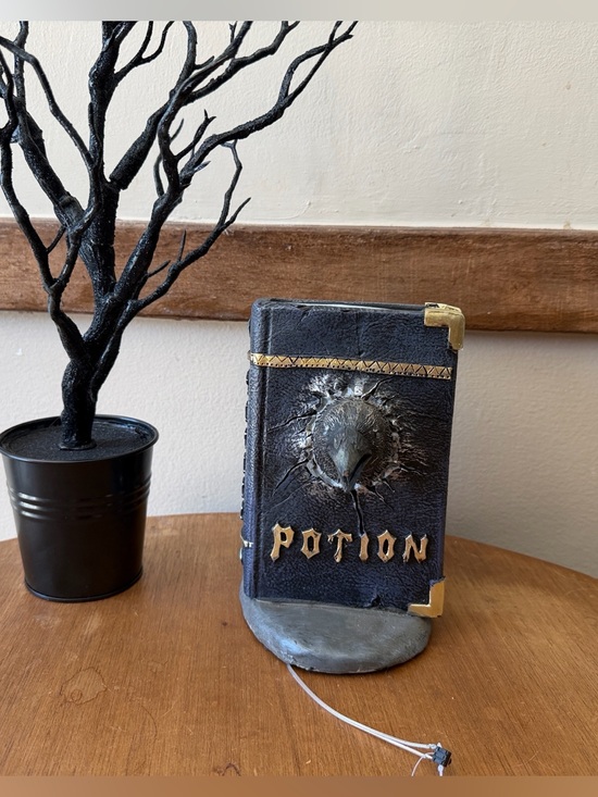 walgreens Other - Potion Spell Book Prop — Black and Gold Decorative Accent